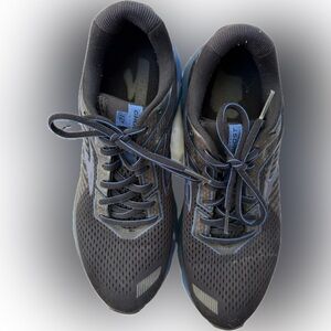 Brooks Ghost Men's Black and Blue Athletic Shoes